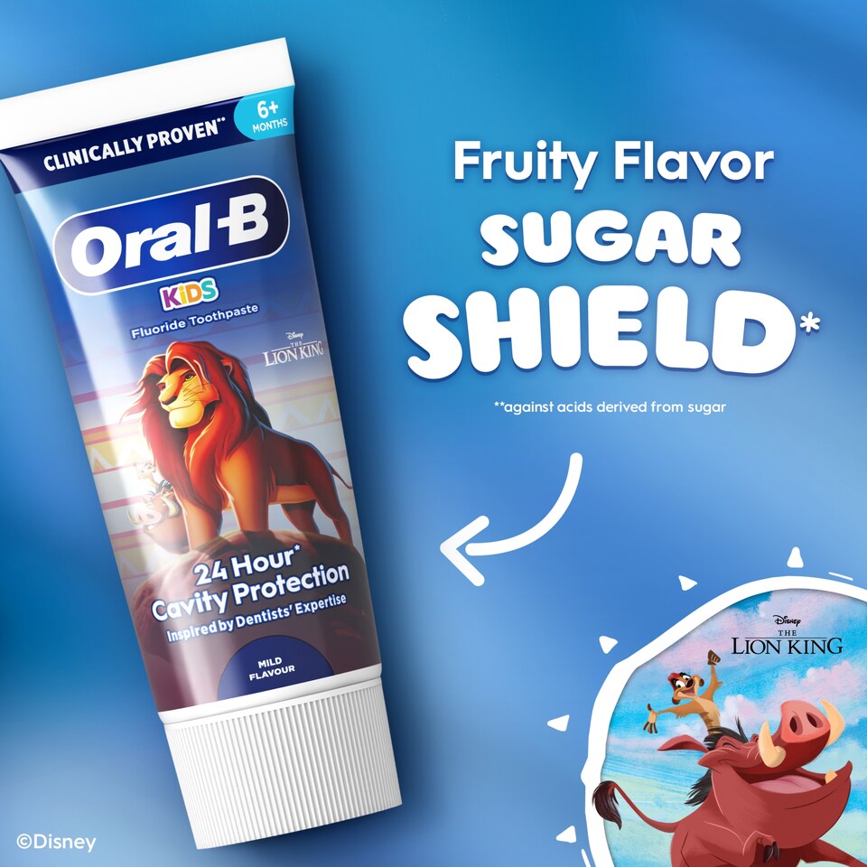image 1 of Oral-B Kids Lion King Toothpaste Mild Flavour 6+ 60ml