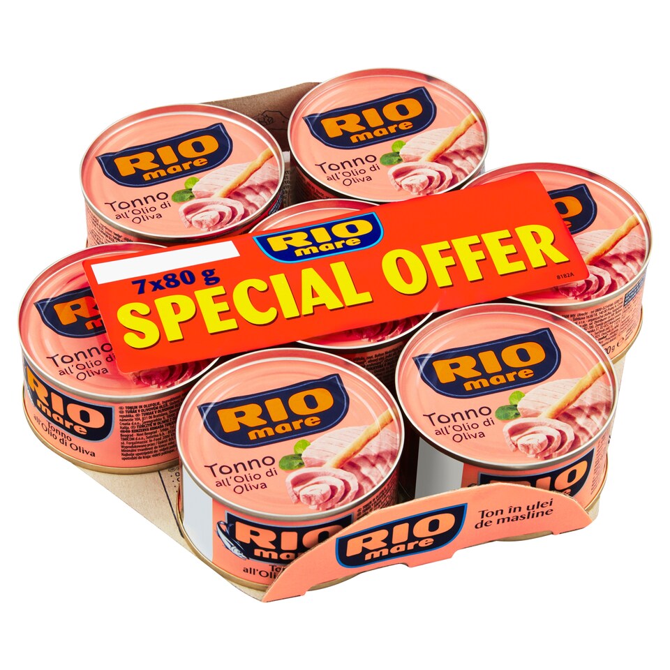 Obrázek 1 pro produkt Rio Mare Tuňák v olivovém oleji 7 x 80g