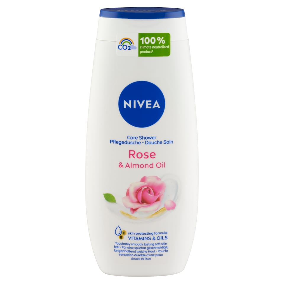 NIVEA Rose & Almond Oil ápoló hatású krémtusfürdő 250 ml  1. kép