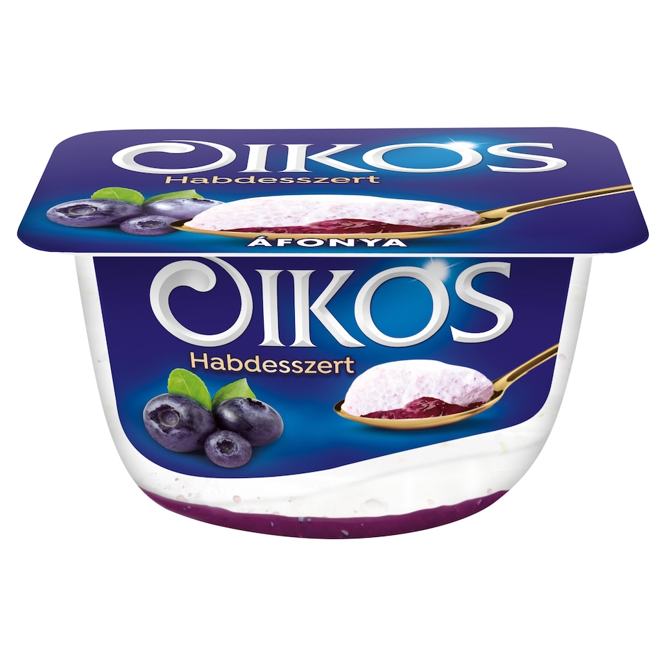 Danone Oikos Habdesszert habosított tejtermék áfonyás öntettel 125 g