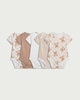 image 1 of F&F Baby 5-Pack Pure Cotton Bear Printed Bodysuits in Neutral