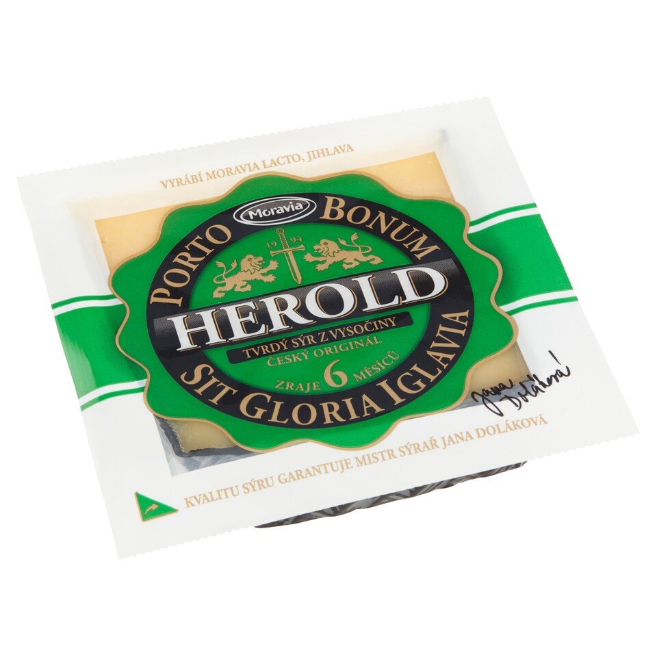 Obrázek 1 pro produkt Moravia Herold přírodní tvrdý sýr 160g