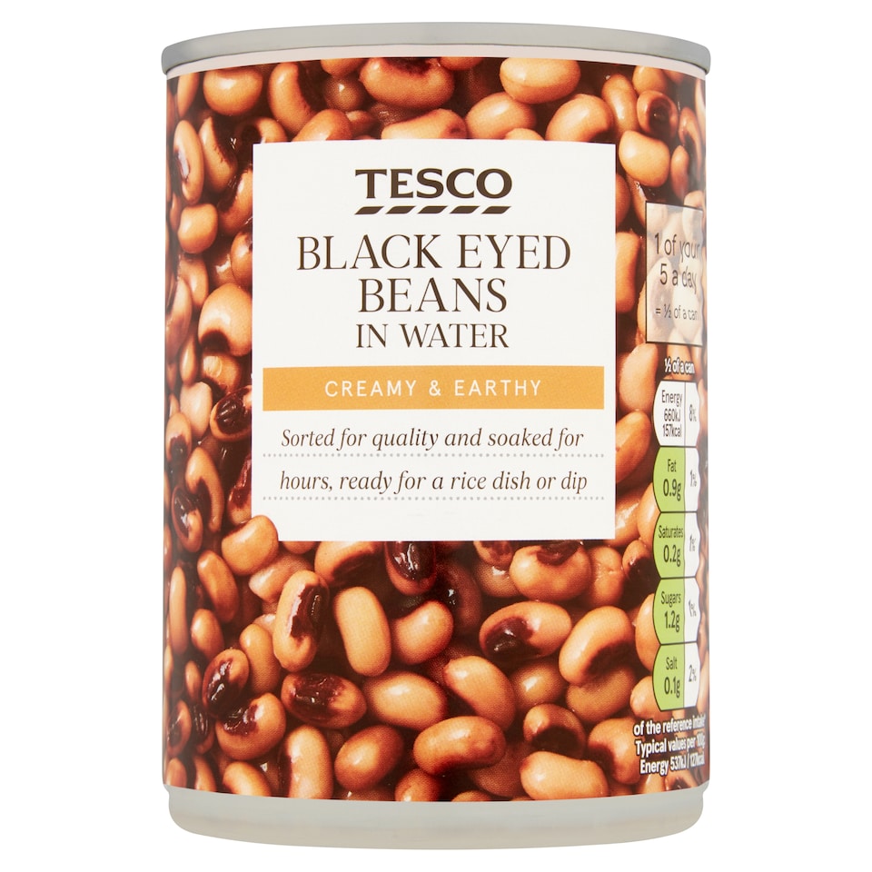 Tesco Black Eyed Beans In Water 400G