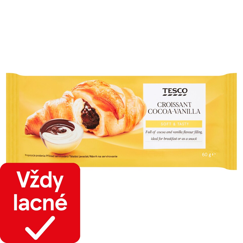 Tesco Croissant Cocoa-Vanilla 60 g