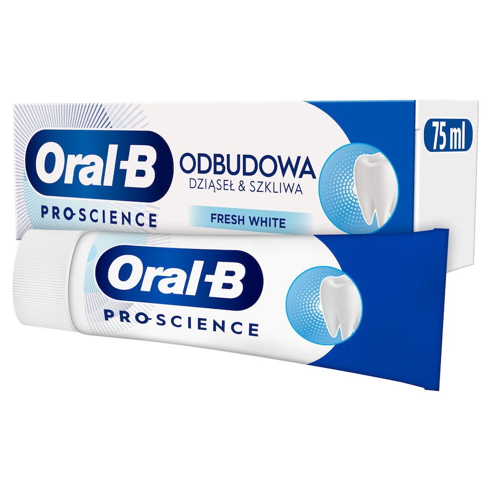 image 1 of Oral-B Pro-Science Gum & Enamel Repair Fresh White Toothpaste