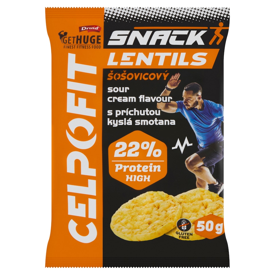 image 1 of Druid Celpo Fit Lentil Snack with Sour Cream and Spice Flavour 50g