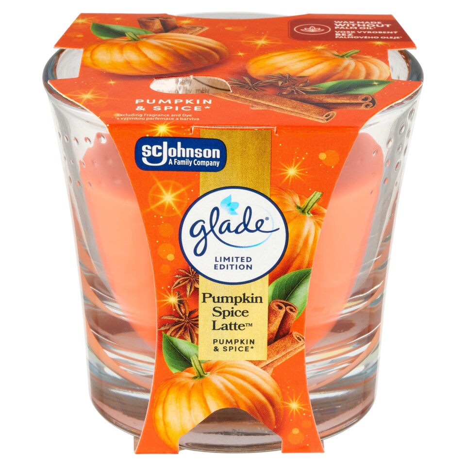 image 1 of Glade Pumpkin Spice Latte Scented Candle 112 g