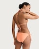 image 3 of F&F Tie Side Bikini Bottoms in Orange