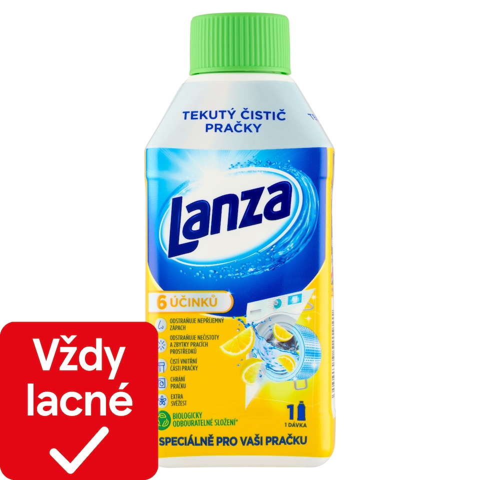 obrázok 1 z Lanza Tekutý čistič práčky sviežosť citróna 250 ml