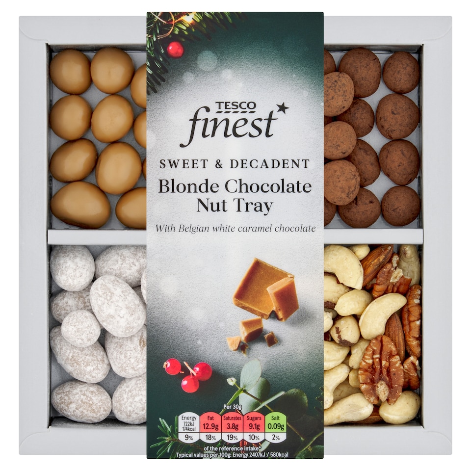 Tesco Finest Blonde Chocolate Nut Tray 260g