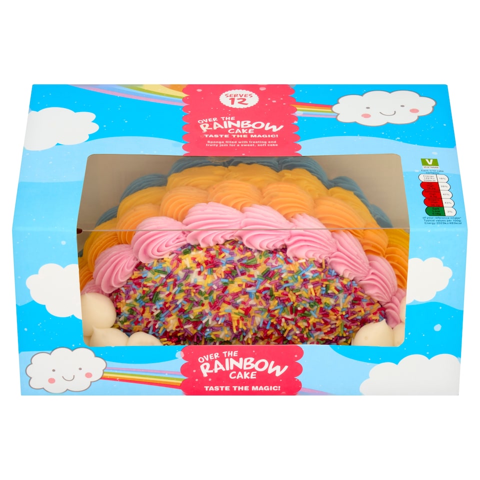 Simply Delicious Rainbow Cake