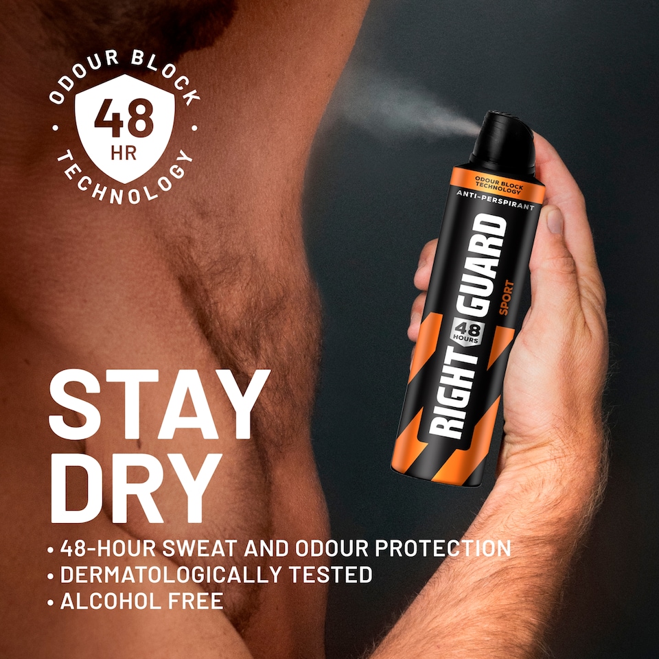 image 1 of Right Guard Total Defence 5 Sport Antiperspirant Deodorant 250Ml