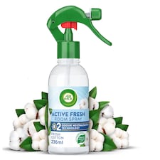 Airwick Air Freshener Active Fresh Room Spray Cotton 236ml
