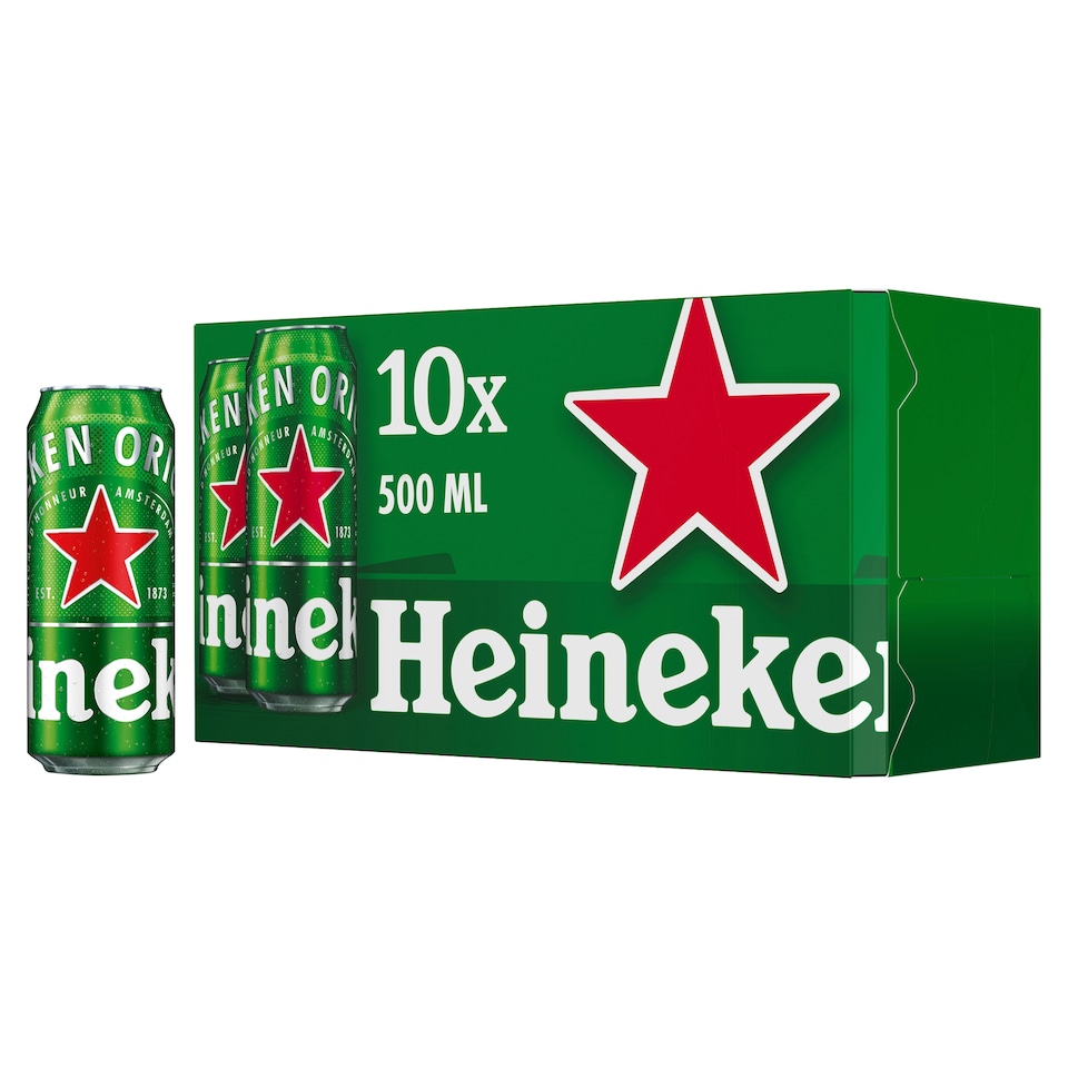 Heineken Lager Beer 10 X 500Ml