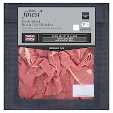 Tesco Finest Finely Sliced Roast Beef Brisket 90g