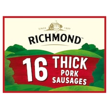 Richmond 16 Thick Pork Sausages 820G