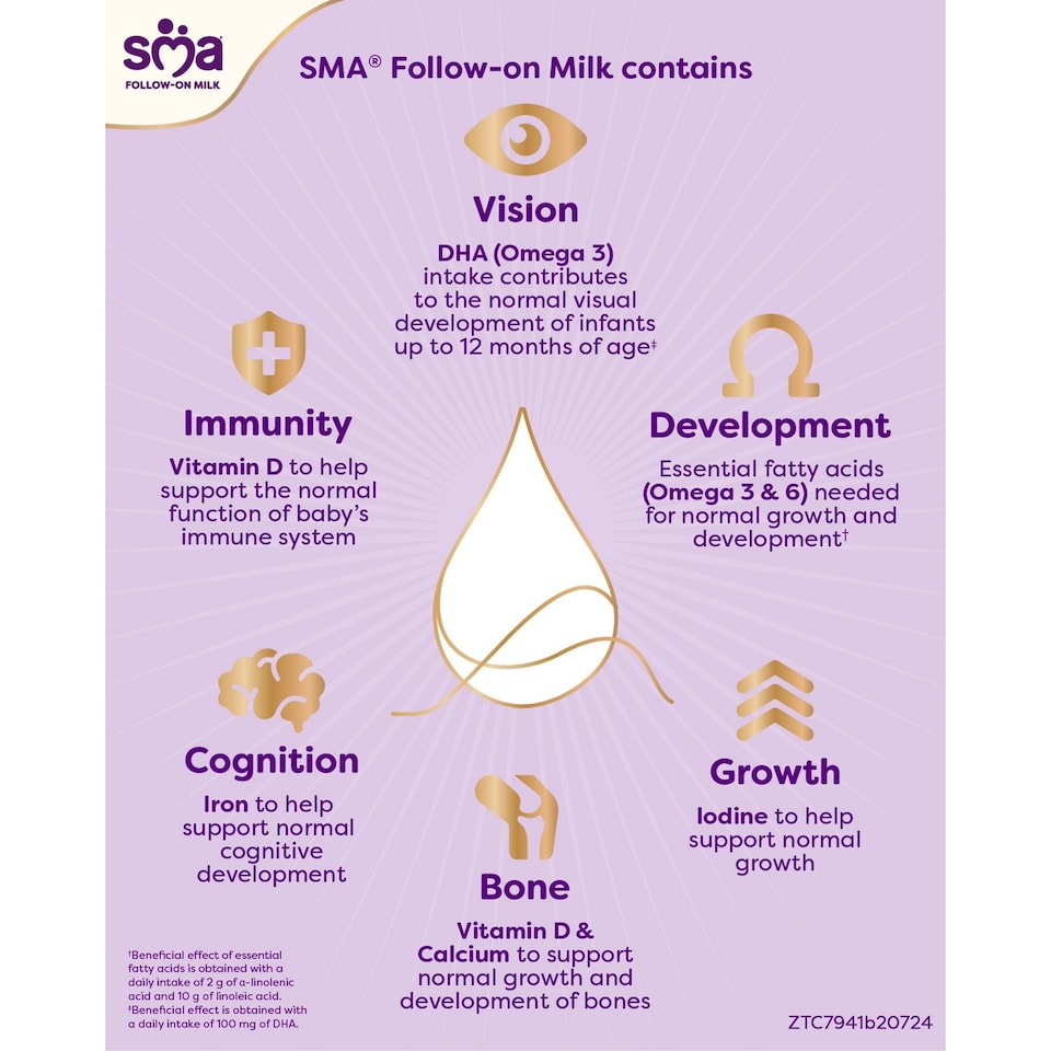 image 1 of SMA Follow-On Baby Milk Powder Formula 6-12 Months 800 G
