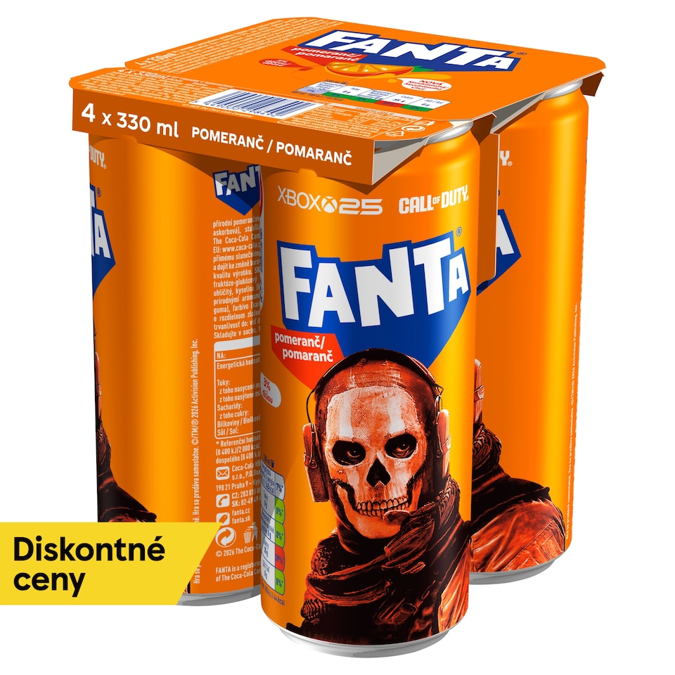 Fanta Orange 4 x 330 ml