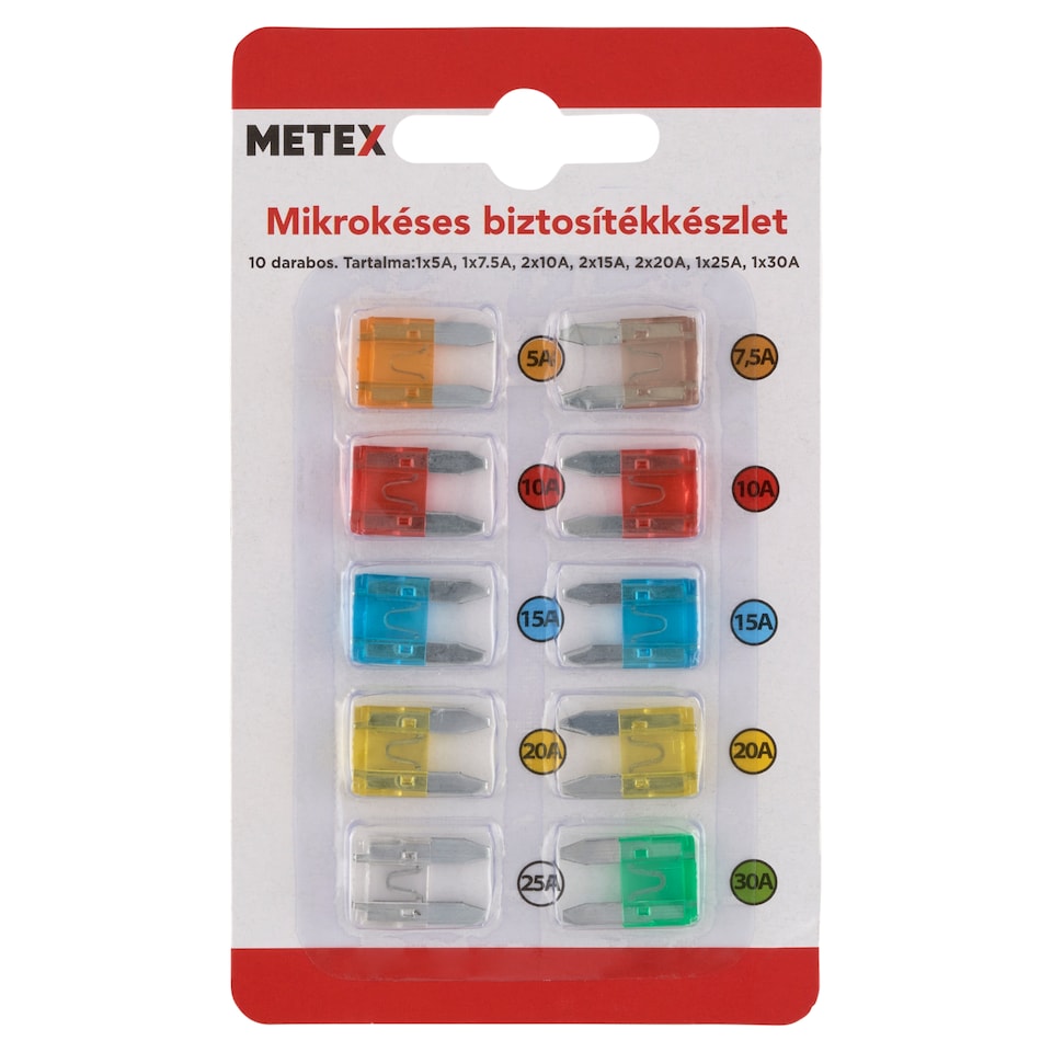 Metex Sada pojistek 10 ks