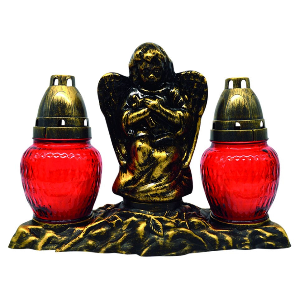 image 1 of Glass Grave Candle LA 370 LA 351AN Duo 2 x 60 g