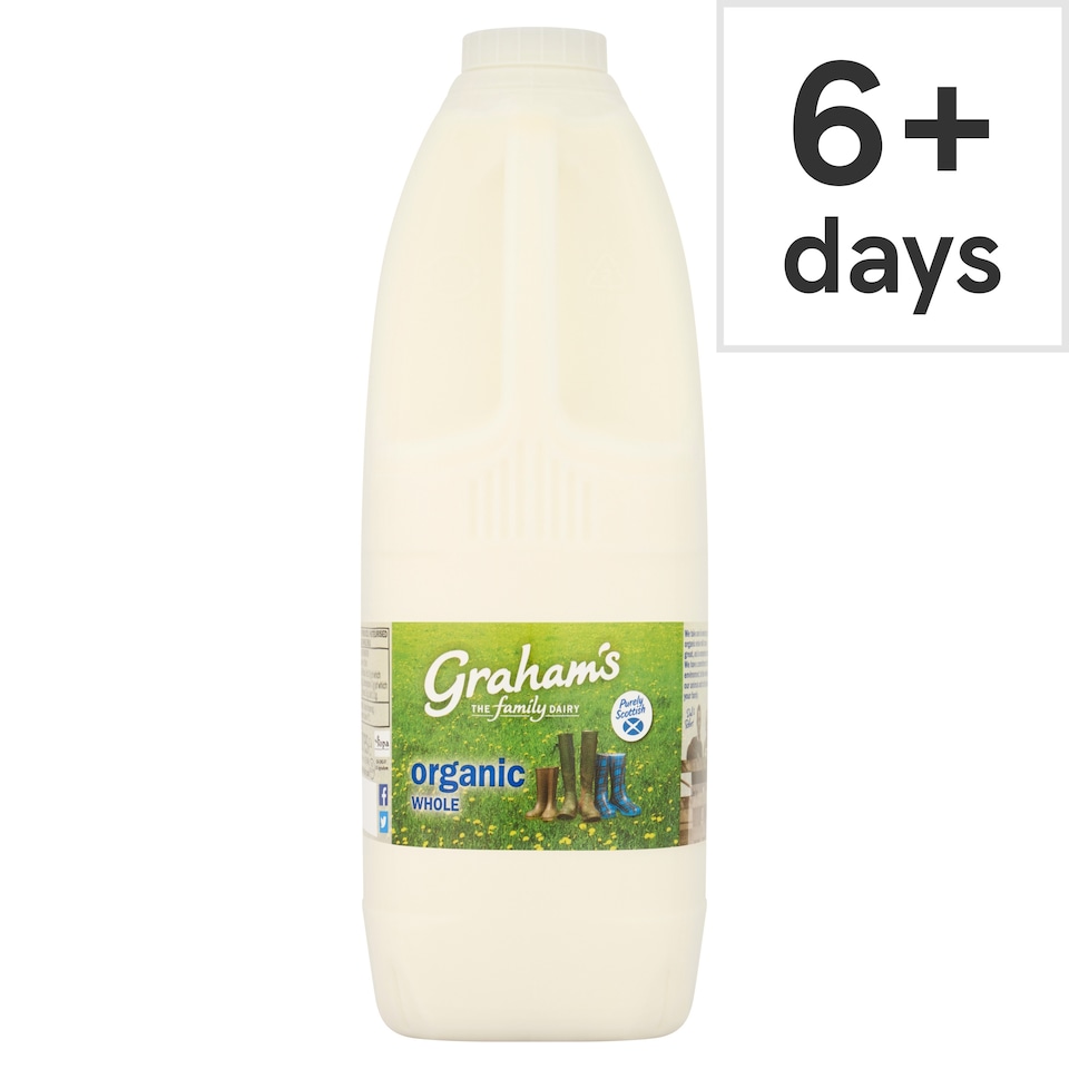 Grahams Organic Whole Milk 2 Litre (L)