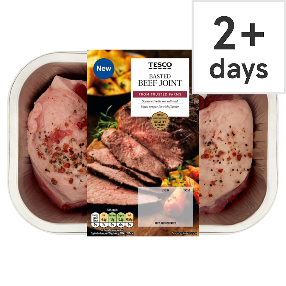 Tesco Basted Beef Joint 751G