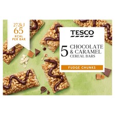 Tesco Chocolate & Caramel Cereal Bars 5X19g