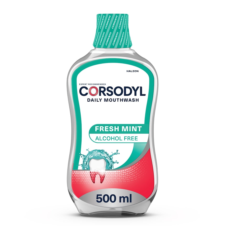 image 1 of Corsodyl Daily Mouthwash Freshmint A/Free 500Ml