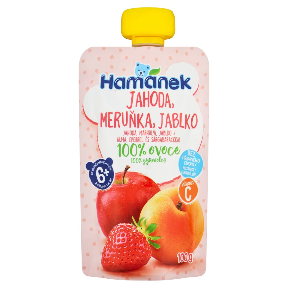 Hamánek Strawberry, Apricot, Apple 100g