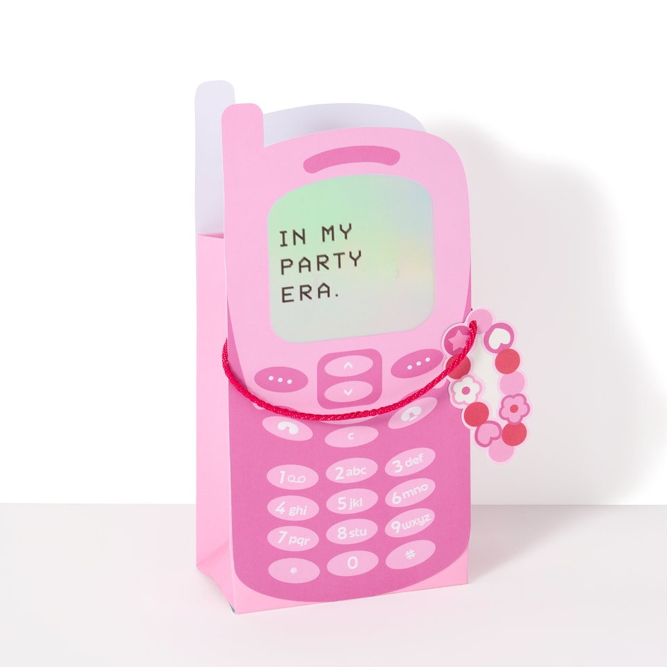 image 1 of Paperchase Y2K Phone Medium Gift Bag