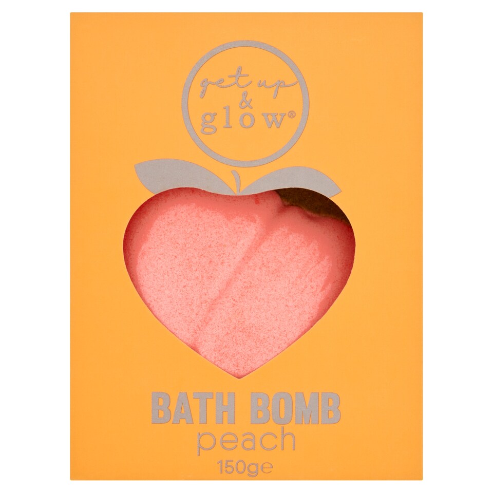 Get Up & Glow peach bath bomb 150g