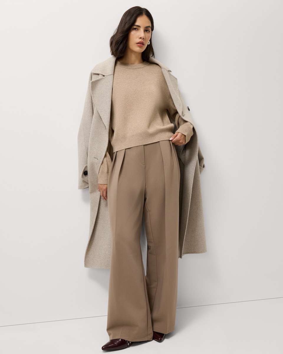 image 1 of F&F Crew Neck Jumper in Mink