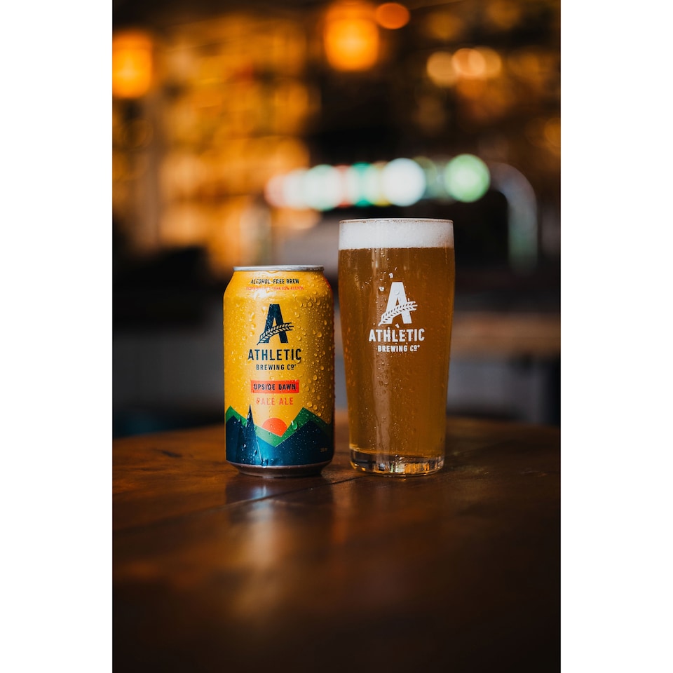 image 1 of Athletic Brewing Co Alcohol-Free Pale Ale - Upside Dawn 4 x 355ml
