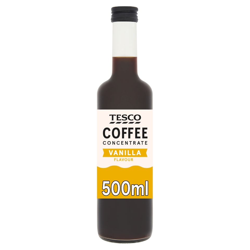 Tesco Vanilla Flavour Coffee Concentrate 500ml