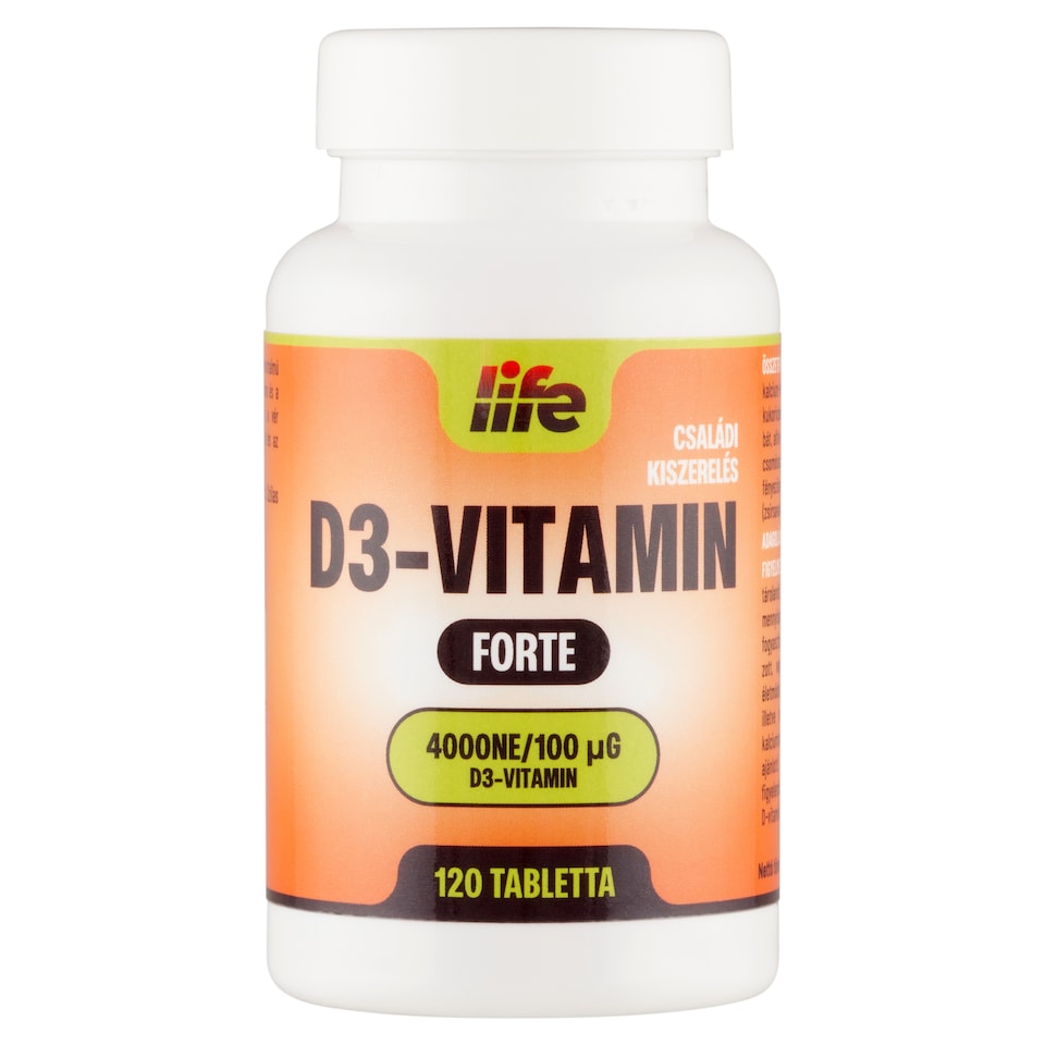 Life Vitamin D3 4000 NE Forte Dietary Supplement Tablet 120 pcs 26,4 g