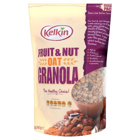 Kelkin Fruit & Nut Granola 500G Tesco Groceries