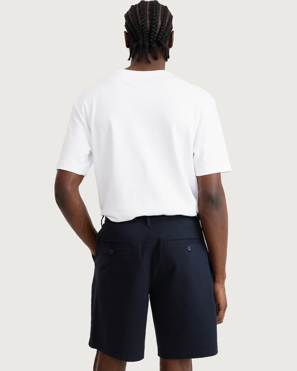 image 1 of F&F Cotton Rich Chino Shorts in Navy