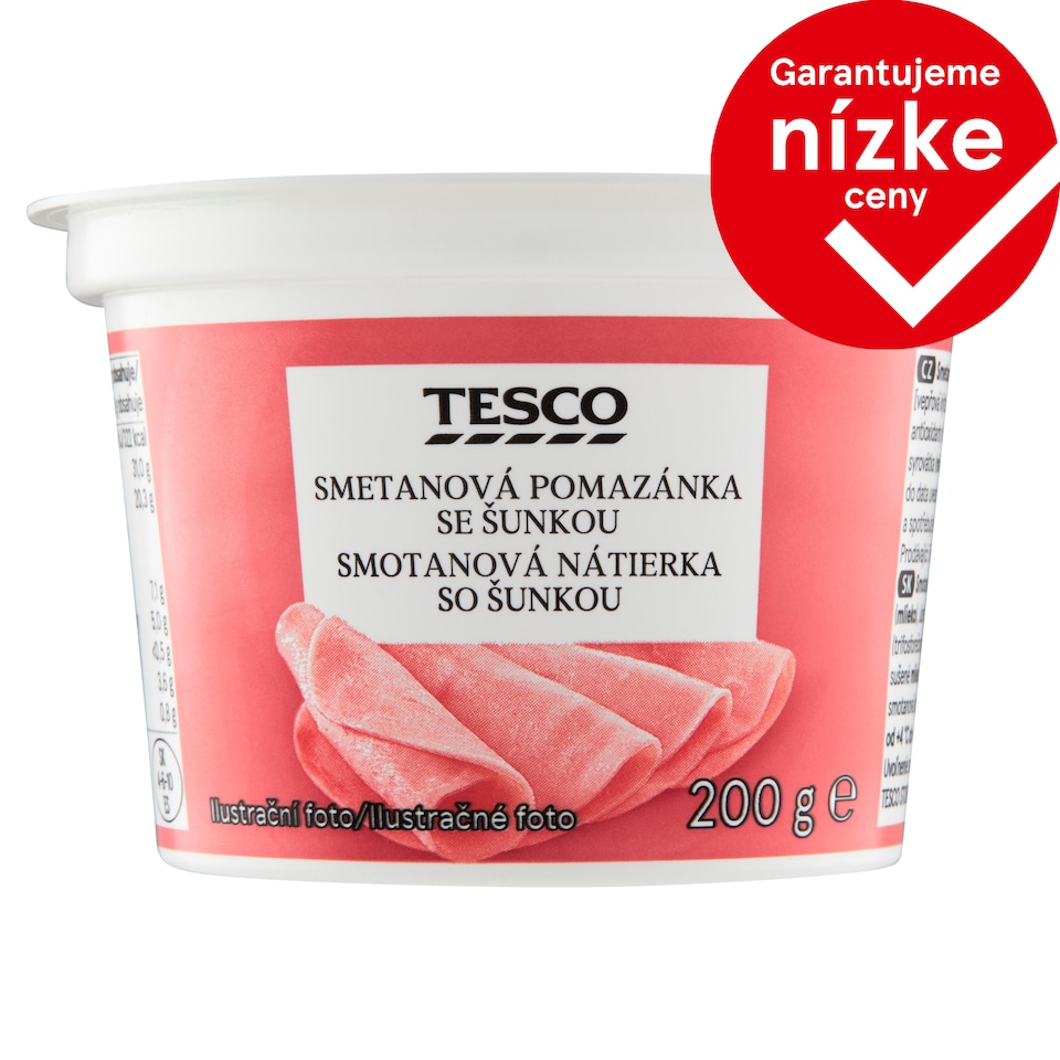 Tesco Smotanová nátierka so šunkou 200 g