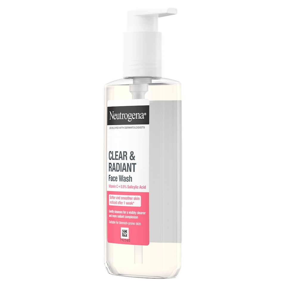 image 1 of Neutrogena Clear and Radiant Face Wash 200ml