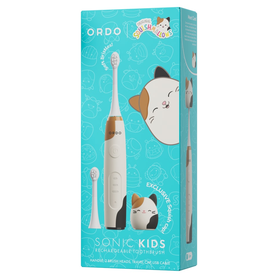 Ordo Sonic Kids Rechargeable Toothbrush Squishmallows Cam