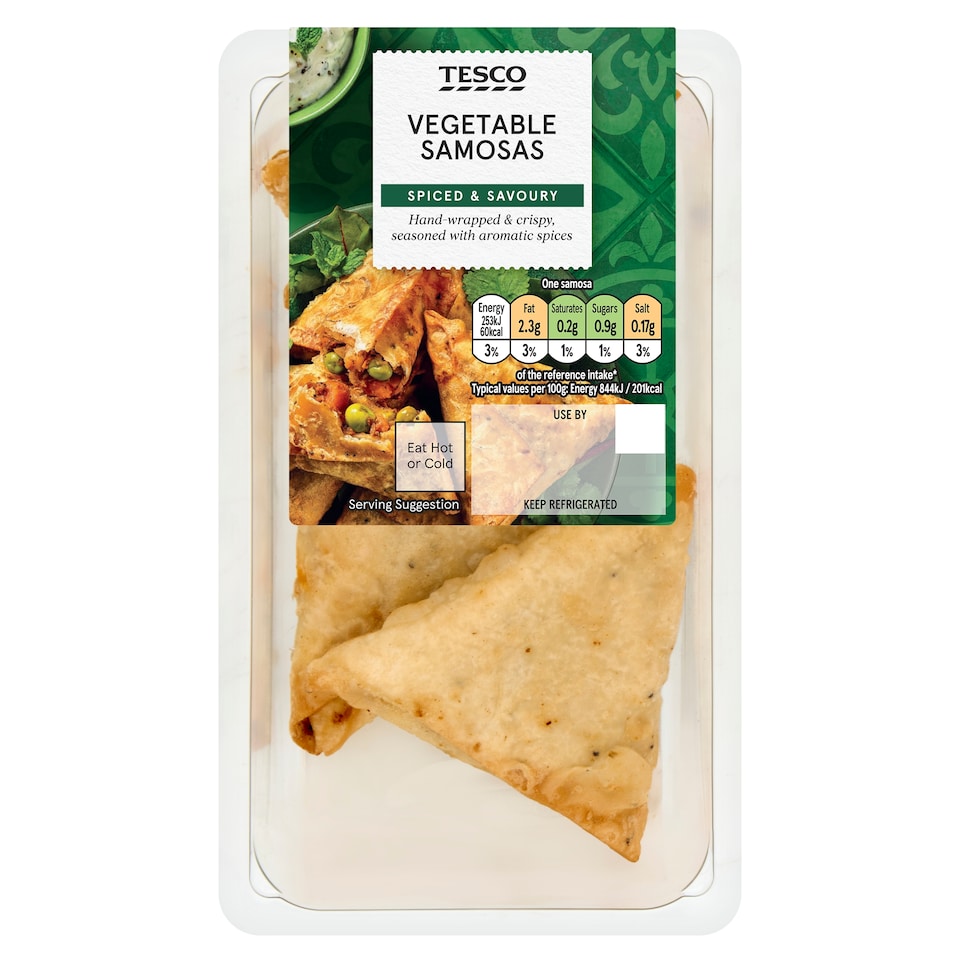Tesco Vegetable Samosas 118g
