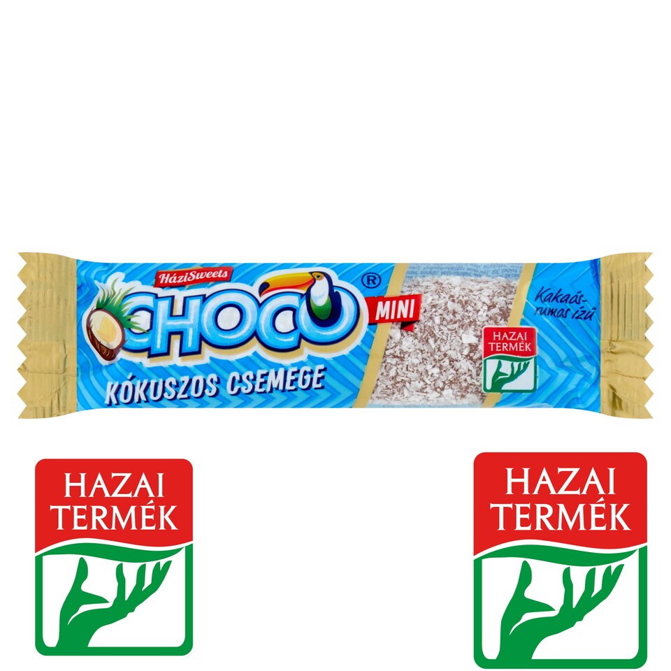 Choco kókuszos csemege, kakaós-rum ízű 40 g