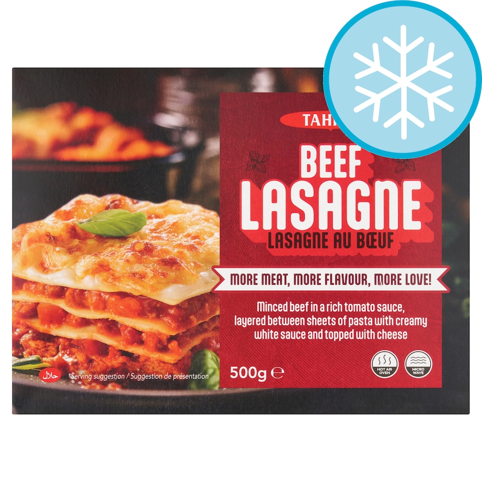 Tahira Beef Lasagne 500G