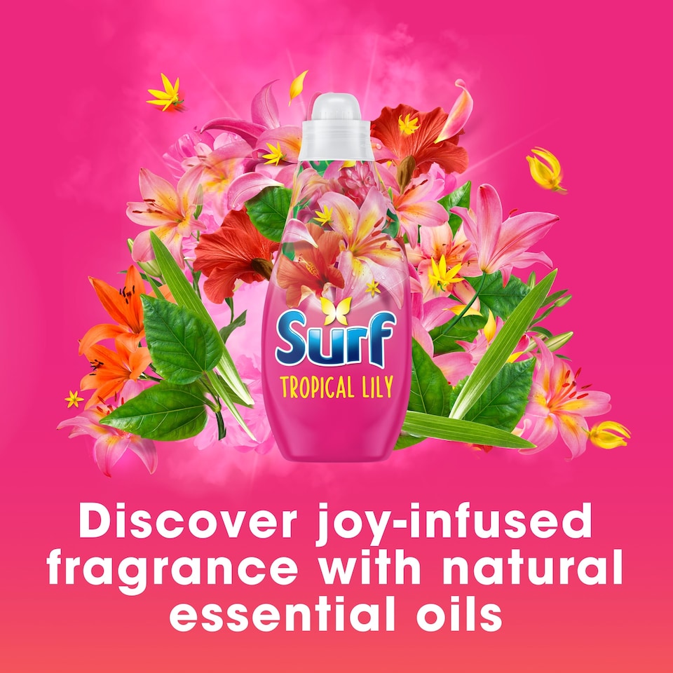 image 1 of Surf Tropical Lily Liquid Laundry Detergent 24 Washes 648ml