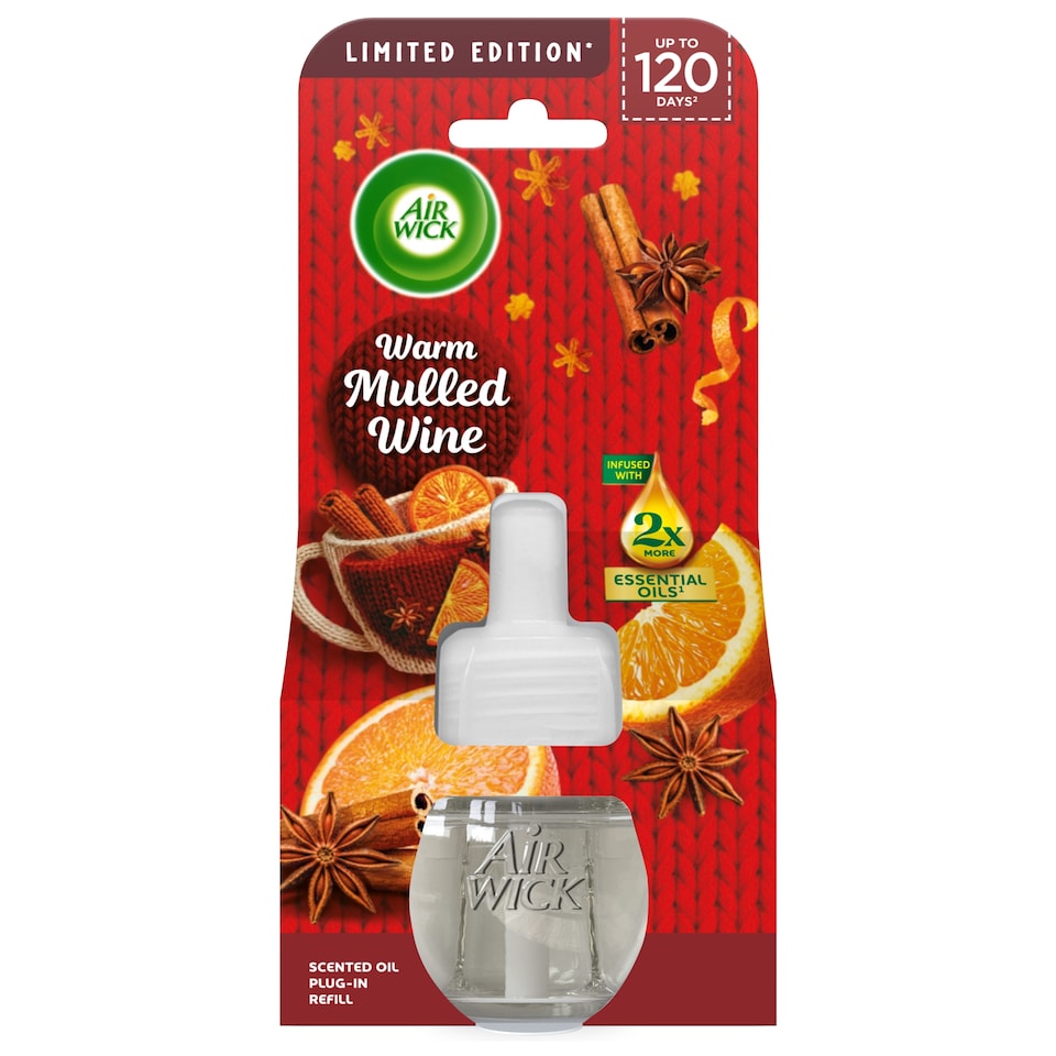 Air Wick Limited Edition Scented Oil Plug-In Refill Warm Mulled Wine 19ml