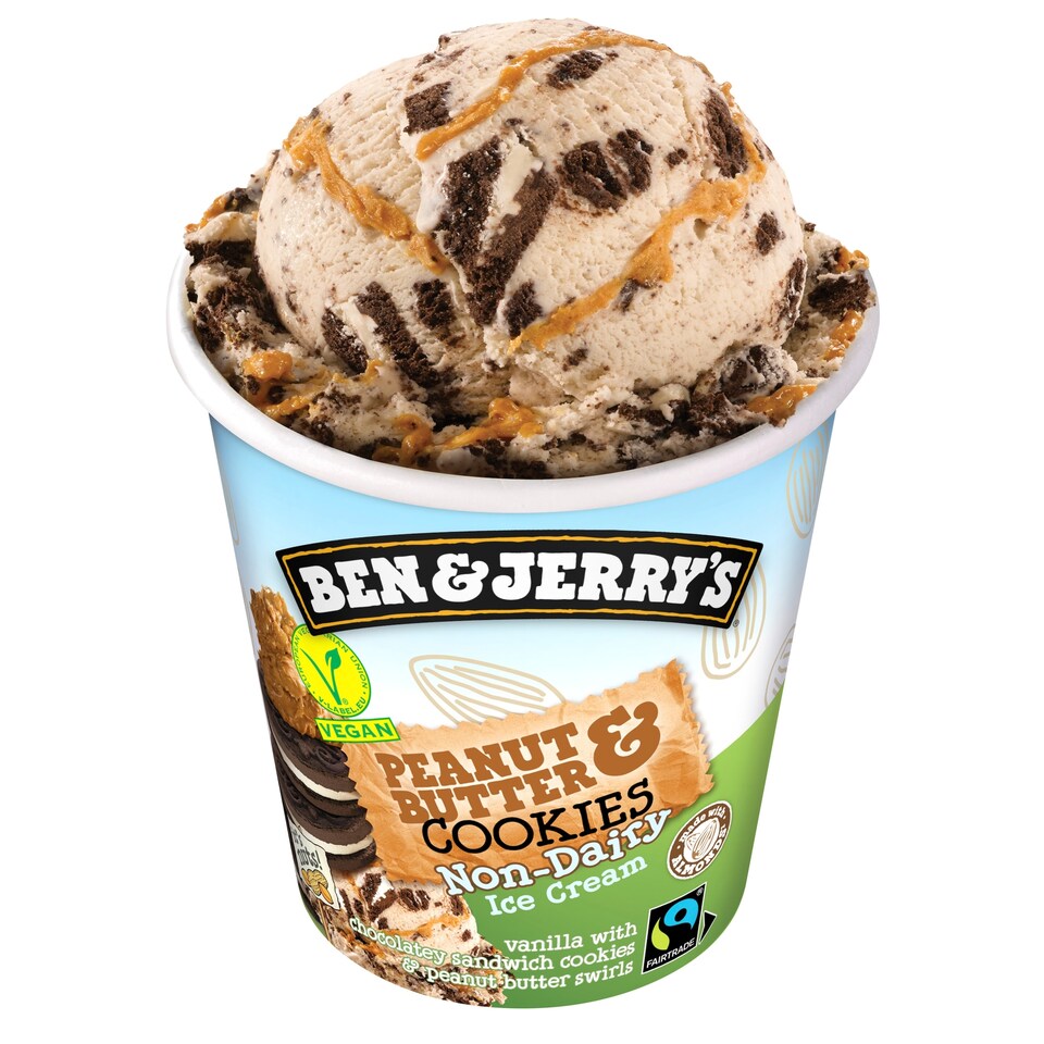 image 1 of Ben & Jerry Non Dairy Peanut Butter And Cookies Ice Cream 465Ml