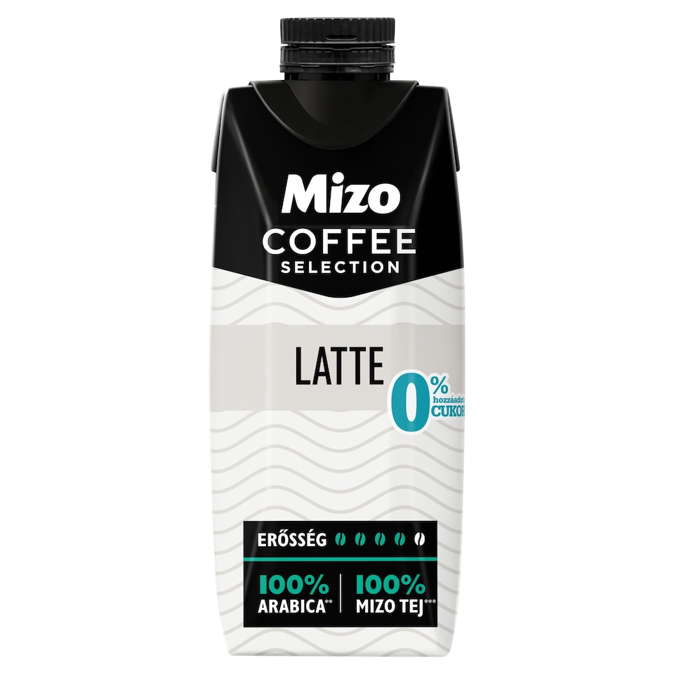 Mizo Coffee Selection Latte UHT Low-Fat Coffee Milk Drink with Sweeteners 250 ml