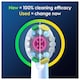 image 5 of Oral-B Pro 3D White Replacement Electric Toothbrush Heads 5 pack