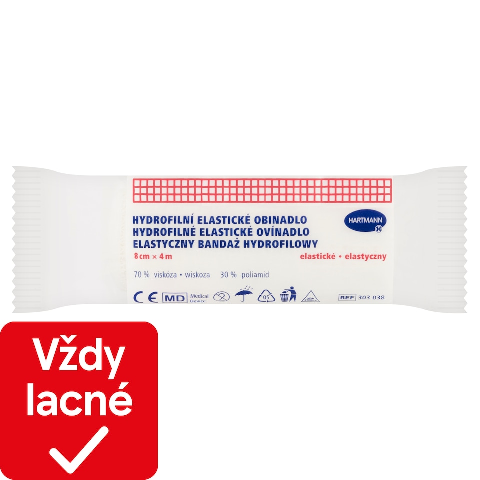 obrázok 1 z Hartmann Hydrofilné elastické ovínadlo 8 cm x 4 m