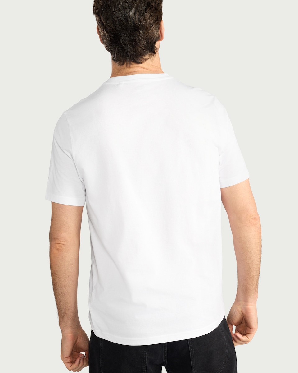 image 1 of F&F Pure Cotton T-Shirt in White